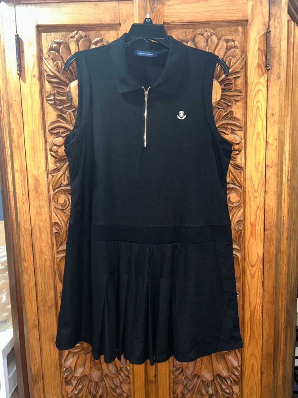 EUC Tommy Hilfiger XL black polo tennis dress